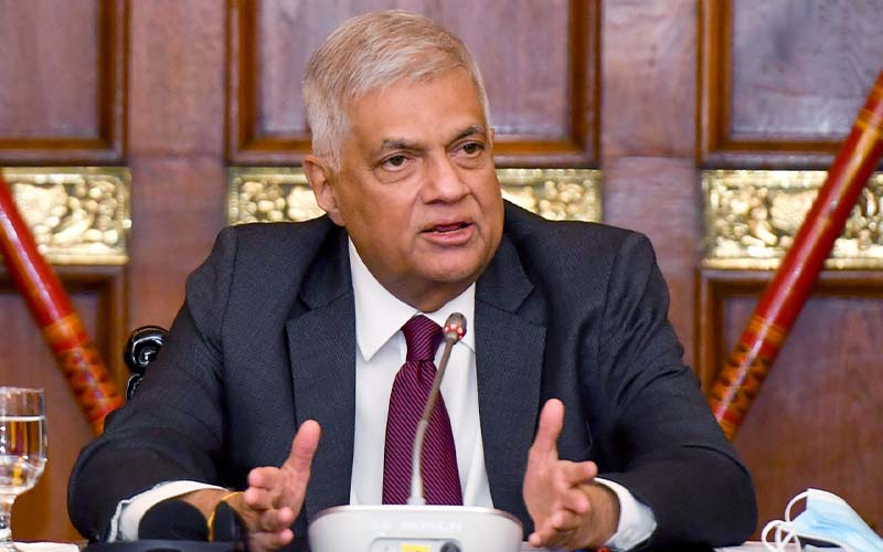 Ranil Wickremesinghe during economic crisis